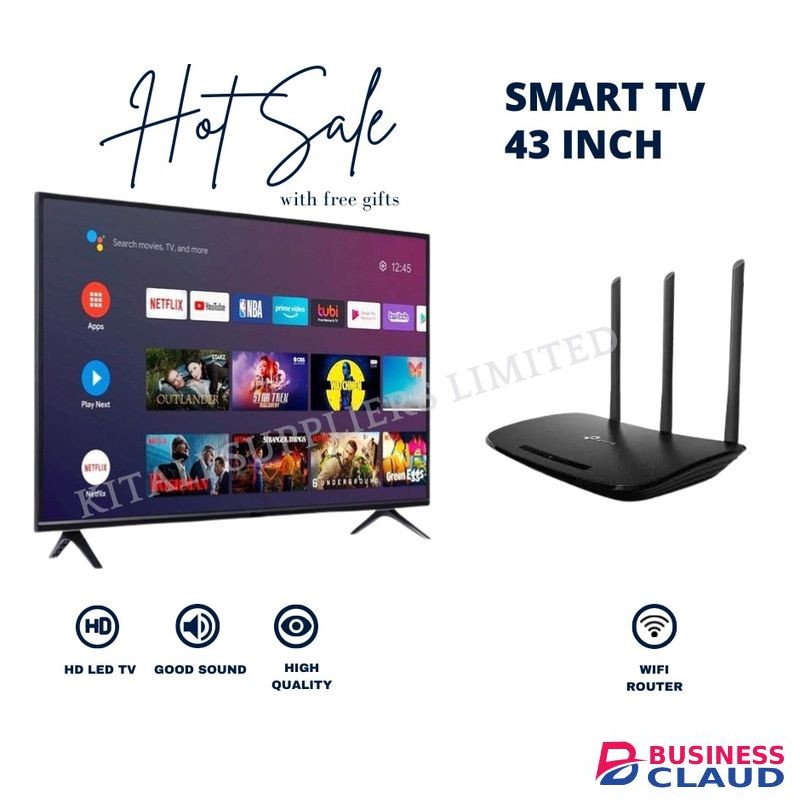 Smart Vitron 43inch Smart TV With Free WIFI Router