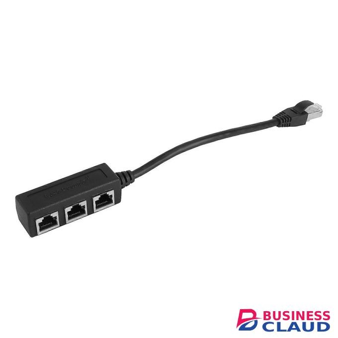Ethernet Splitter Cable 1 to 3 Port Adapter for LAN Network Suitable for Computers, Routers, and Network Devices
