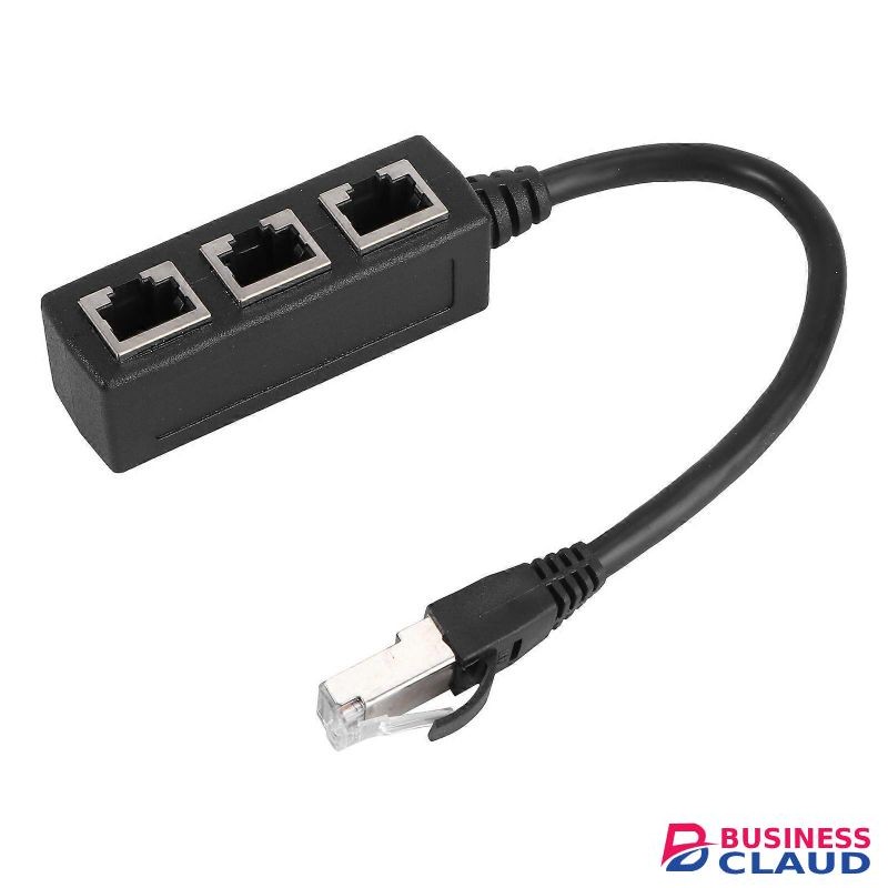 Ethernet Splitter Cable 1 to 3 Port Adapter for LAN Network Suitable for Computers, Routers, and Network Devices