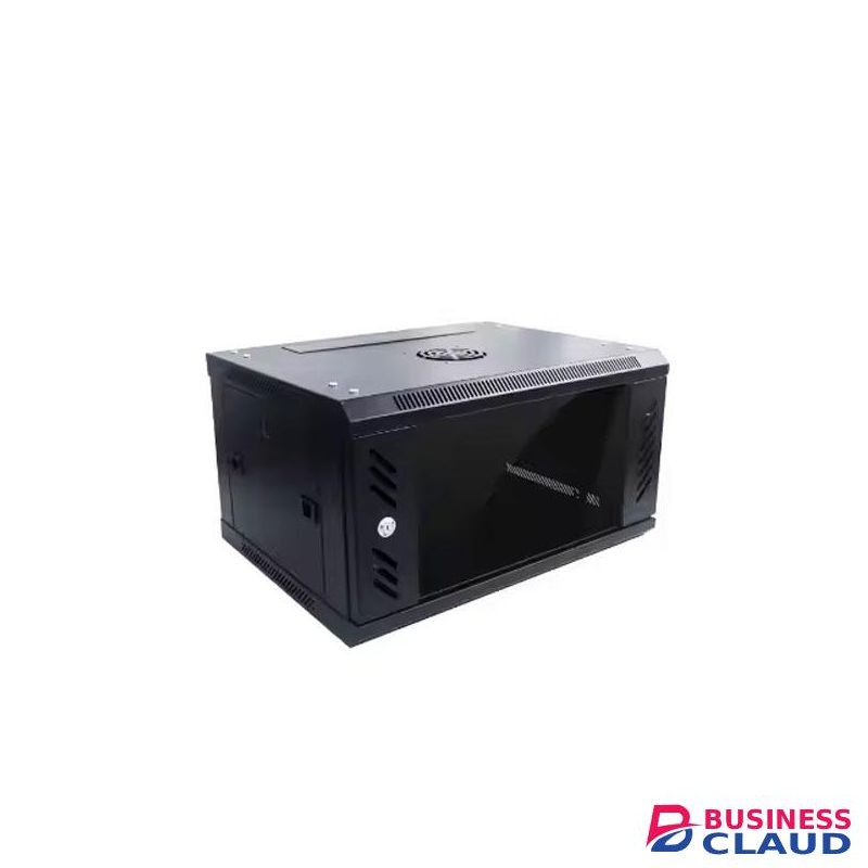 Wall Mountable Lockable 4U Network Server Data Cabinet Rack Enclosure Rack Glass Door with Two Keys Best for Networking Equipment, Routers, and CCTV Installations