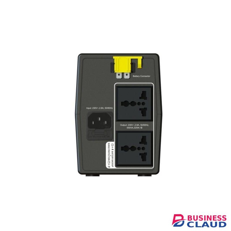 Apc Back-UPS 650VA, Automatic Voltage Regulation, 4 Outlets with Battery Backup & Surge Protection, LED Indicators, Audible Alarms – Ideal for PCs, Routers, CCTV, POS Systems