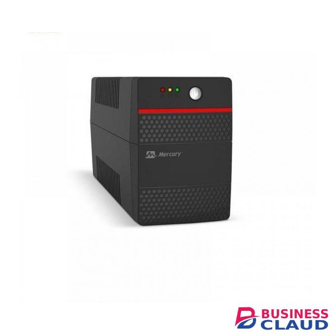 Mercury Elite 1050VA UPS, 630W, Line-Interactive UPS with Automatic Voltage Regulation (AVR), LED Indicators, Surge Protection, Battery Backup for Computers, Routers, CCTV, and Small Office Electronics