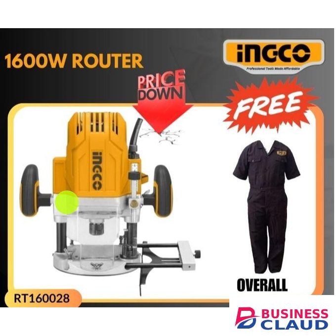 Ingco 1600W ROUTER + OVERALL