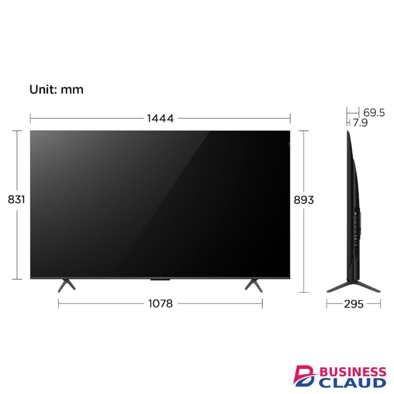 TCL 65 Inch C655 QLED PRO 4K Smart TV With Google TV & 120Hz | 65C655