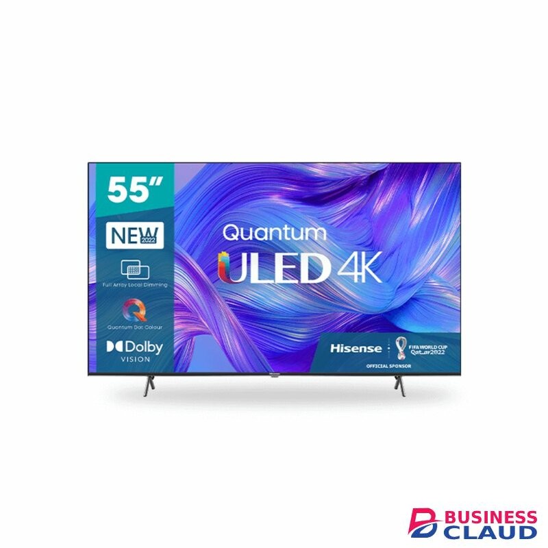 Hisense 55U6K Quantum ULED 4K VIDAA Smart TV – 55 Inch Display, Dolby Vision, Dolby Atmos