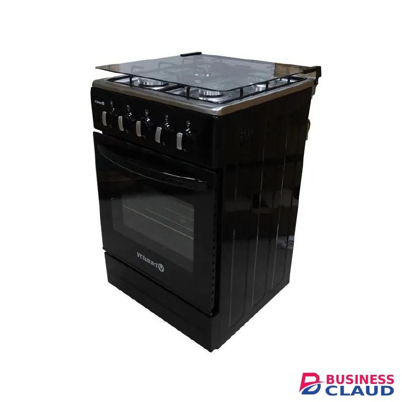 VOLSMART VGS-580, 50*55, All 4 Gas Standing Cooker with Gas Oven - Black