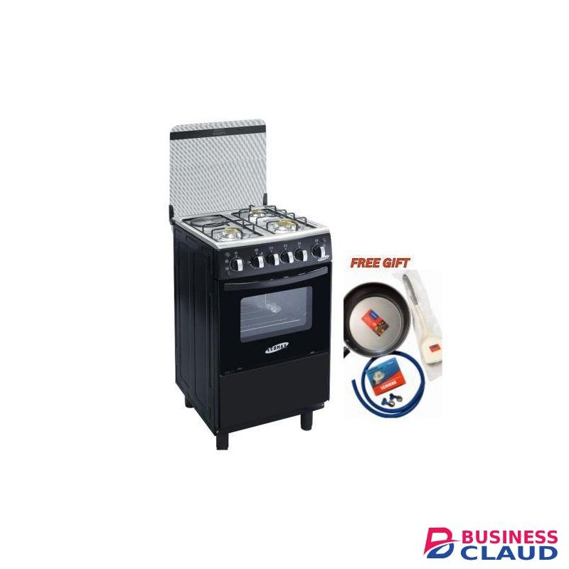 Ecomax Cooker 50*55 3+1 Standing Cooker With Electric Oven comes with Free Gifts