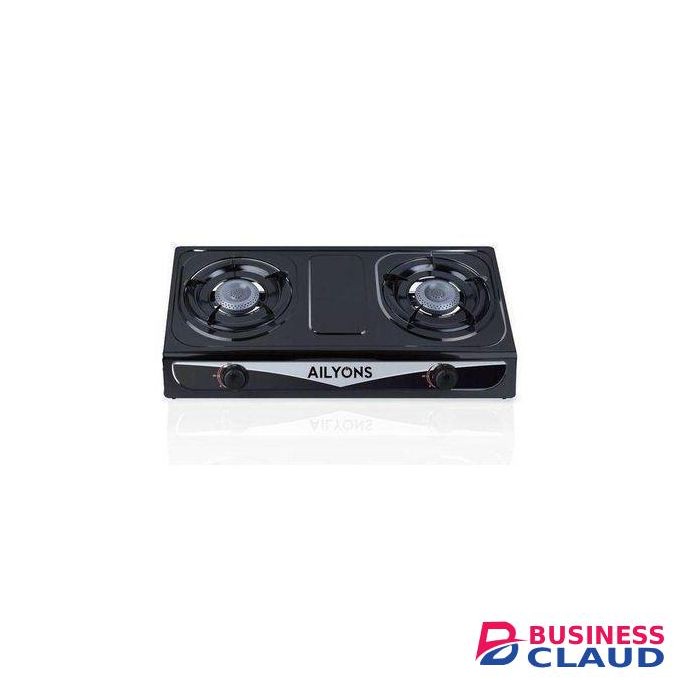 AILYONS New Model 2 Burner Stainless Steel Table Top Gas Cooker