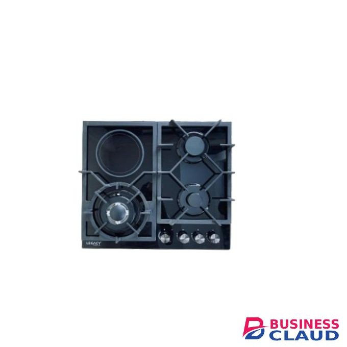 Legacy Hob 3 gas burners(1WOK) 1 Ceramic Plate Built In Glass