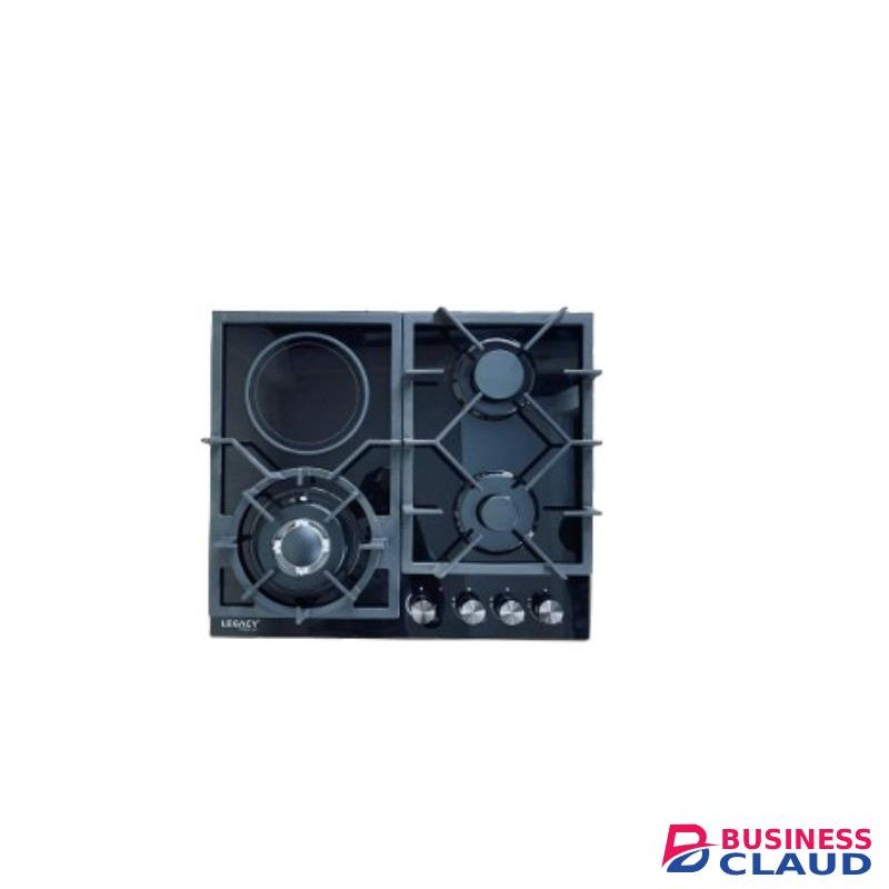 Legacy Hob 3 gas burners(1WOK) 1 Ceramic Plate Built In Glass