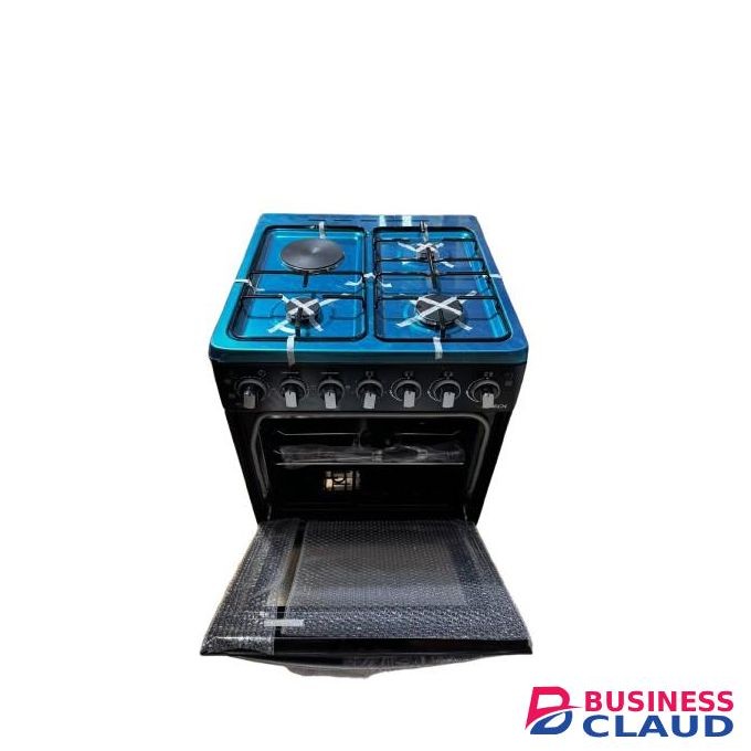 Unitech 60 * 60cm Cooker - 3 Gas Burners, 1 Electric Hotplate + Electric Oven (2YRS WRTY)