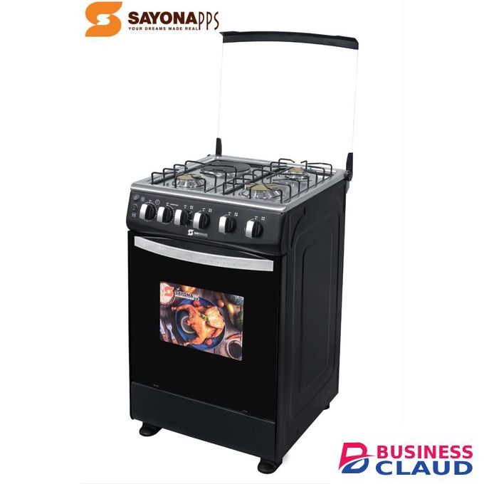 Sayona 3gas+1 Electric Plate Standing Cooker With Electric Oven