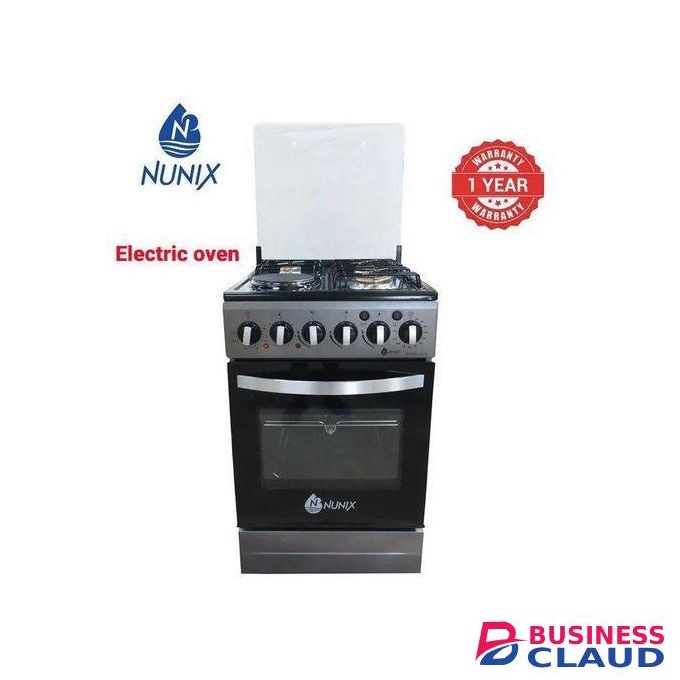 Nunix 50*55, 3 Jet Burners+1 Electric, ROTISSERIE & ELECTRIC OVEN Standing Cooker
