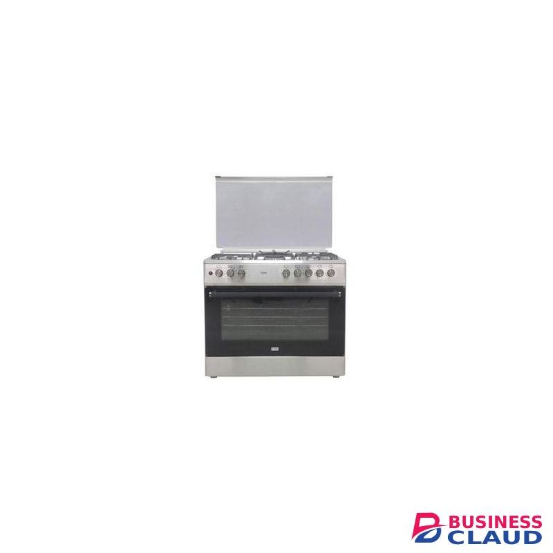 Mika 90cm x 60cm, 4 Gas Pool Jet Burners (1 Wok) + 1 RAPID Hot Plate, FLAME FAILURE SAFETY, Auto Ignition, 10 Function Full 90cm Electric Oven