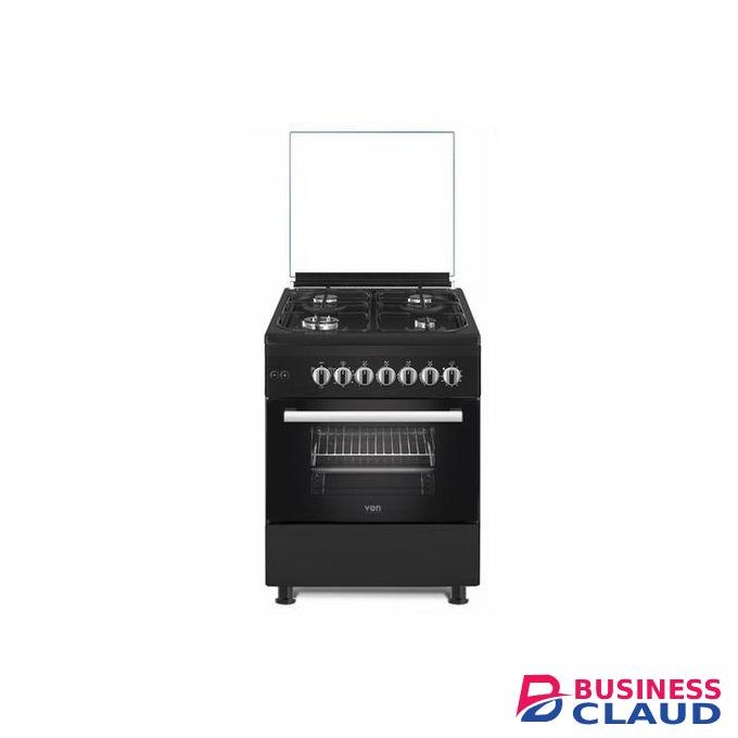 VON 58 By 58, 4 Jet Pool Gas Burners Free Standing Cooker + Electric Oven