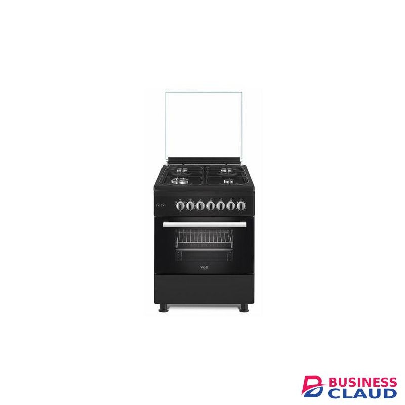 VON 58 By 58, 4 Jet Pool Gas Burners Free Standing Cooker + Electric Oven