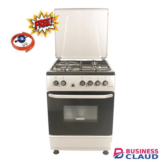 Armco 60x60cm 3 Gas+1 Electric - Silver + Free Gifts