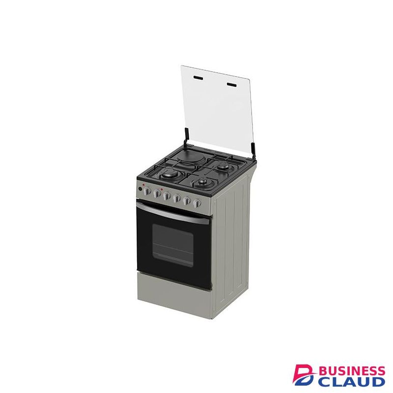 Midea 50*60 4 Gas + Gas oven with only bottom flame - Silver