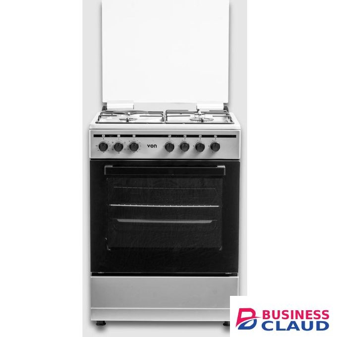 VON Standing Cooker 3 Gas + 1 Electric Hotplate, Electric Oven, Turbo Fan, Flame Failure Detector, Autoignition