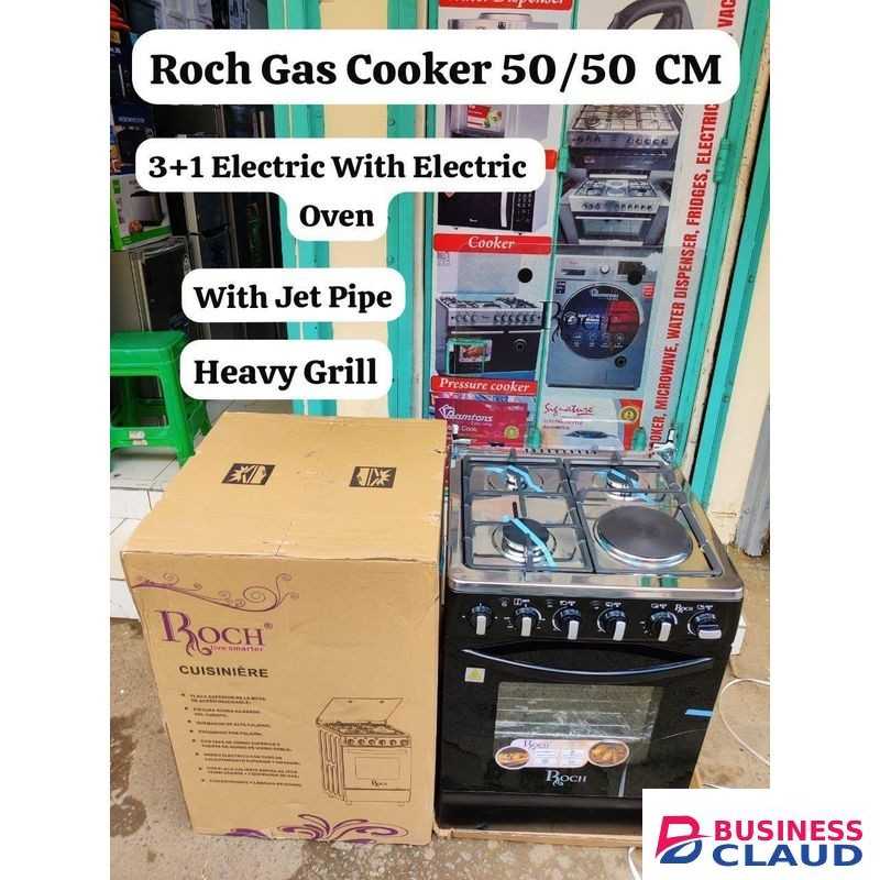 Roch 50*50 GAS COOKER 3+1 with electric oven