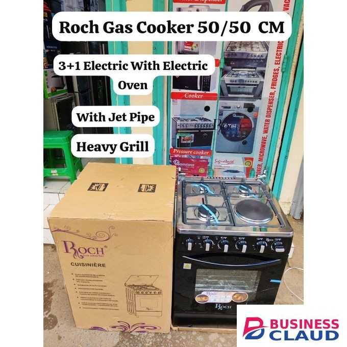 Roch 50*50 GAS COOKER 3+1 with electric oven