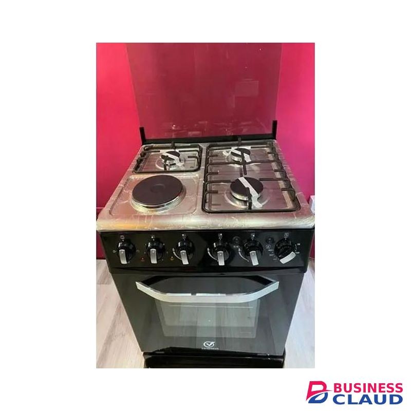 Sarah 60*60, 3 Gas Jet Burners + 1 Rapid Plate Free Standing Gas Cooker with Electric Oven