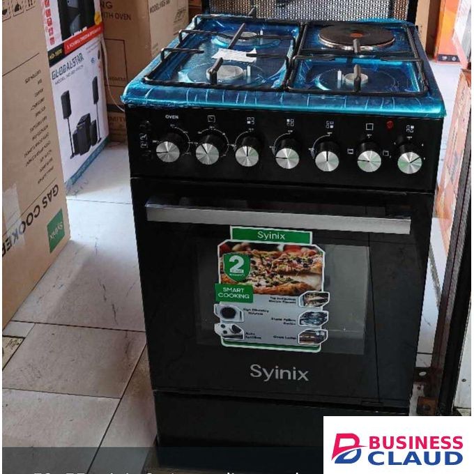 Synix 3 Gas + 1 Electric Standing Cooker with Electric Oven
