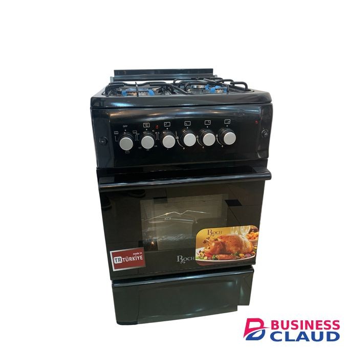 Roch RECK-531BL Cooker 50*55CM 3 Gas Burners + 1 Hotplate - Black