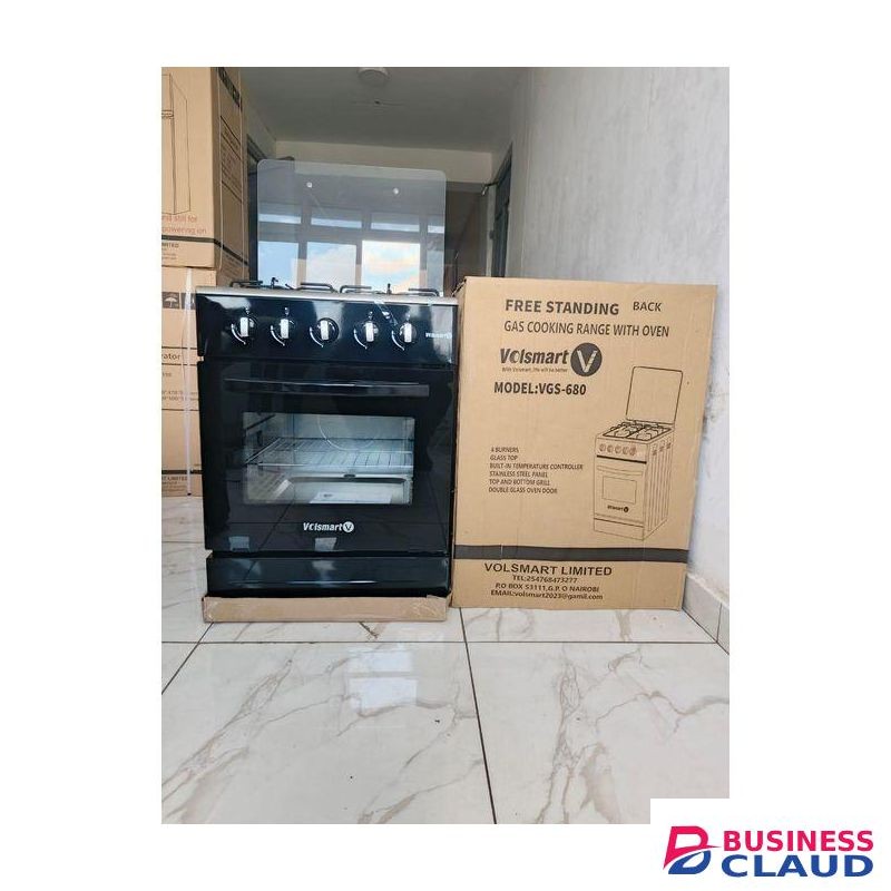 VOLSMART VGS-680 4 Gas Burner 60*60 oven cooker(80 L oven) cooker with gas oven