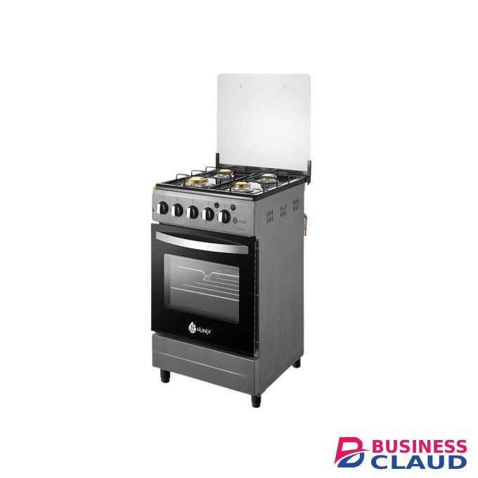 Nunix Free Standing 4 Gas Burner Cooker With Gas Oven (Full Gas)