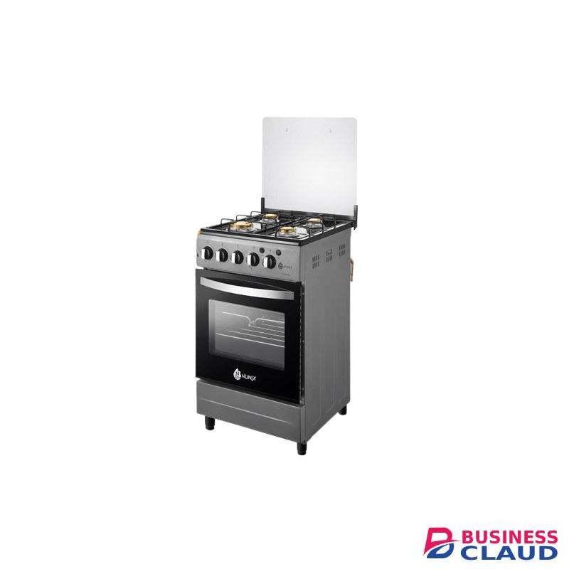 Nunix Free Standing 4 Gas Burner Cooker With Gas Oven (Full Gas)