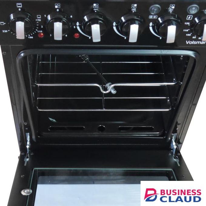 Volsmart 4 Burners Free Standing Gas Cooker Cooking Range with 60L Oven 3 Gas + 1 Electric