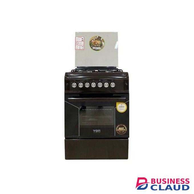 Nunix 60×60 Free Standing 3 Gas Burner +1 Electric Cooker Oven