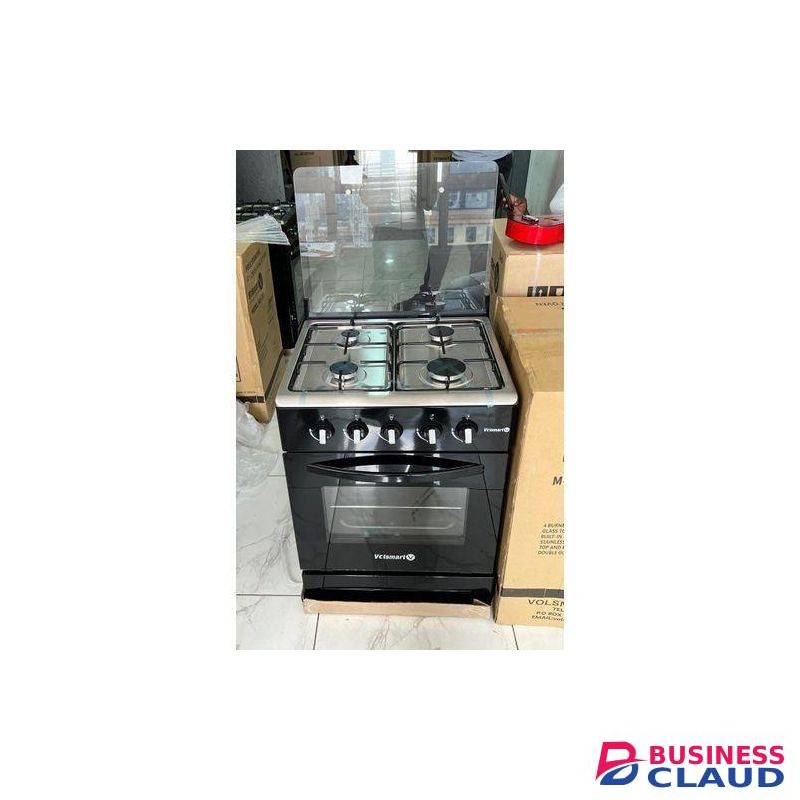 VOLSMART 60*60, 4 GAS BURNERS, Free Standing Cooker with GAS OVEN