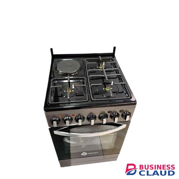 Nunix Free Standing 3 Gas + 1 Electric Hotplate Electric Oven Cooker stand alone gas burner