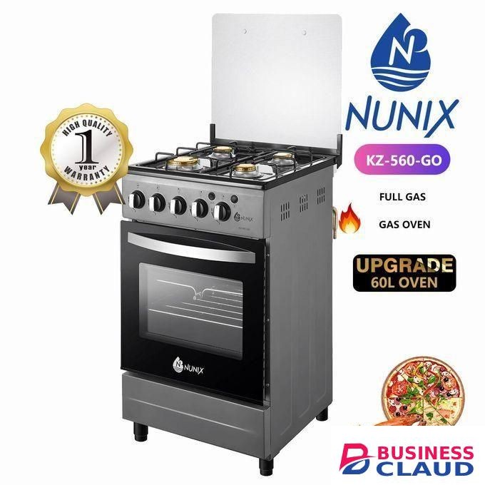 Nunix Full gas 50 BY 55 free Standing cooker with gas oven