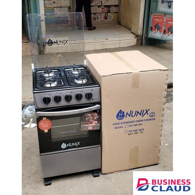 Nunix 50*55 Full Gas Free Standing Cooker With Gas Oven.