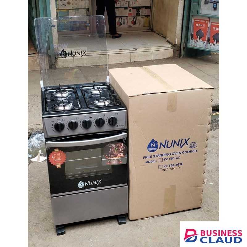 Nunix 50*55 Full Gas Free Standing Cooker With Gas Oven.