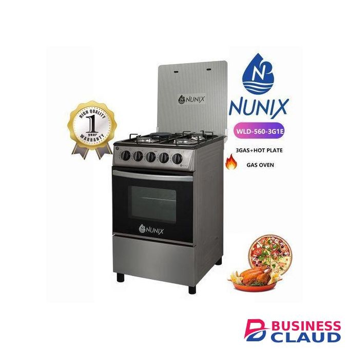 Nunix New model 50*55 3+1 standing cooker with gas oven.