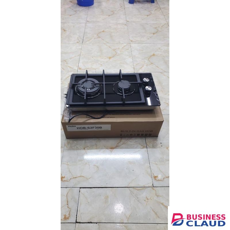 Haier Glass Inbuilt 2 Burner With Wok Burner Hob Cooker