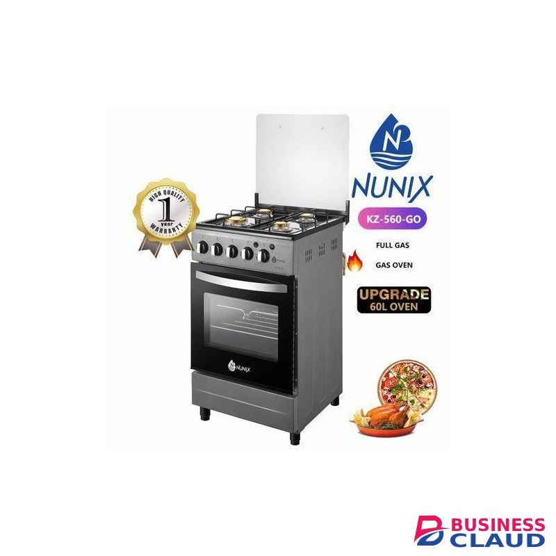 Nunix Free standing cooker 50*55 4gas oven cooker
