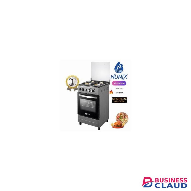 Nunix 4gas Free Standing Cooker With Oven
