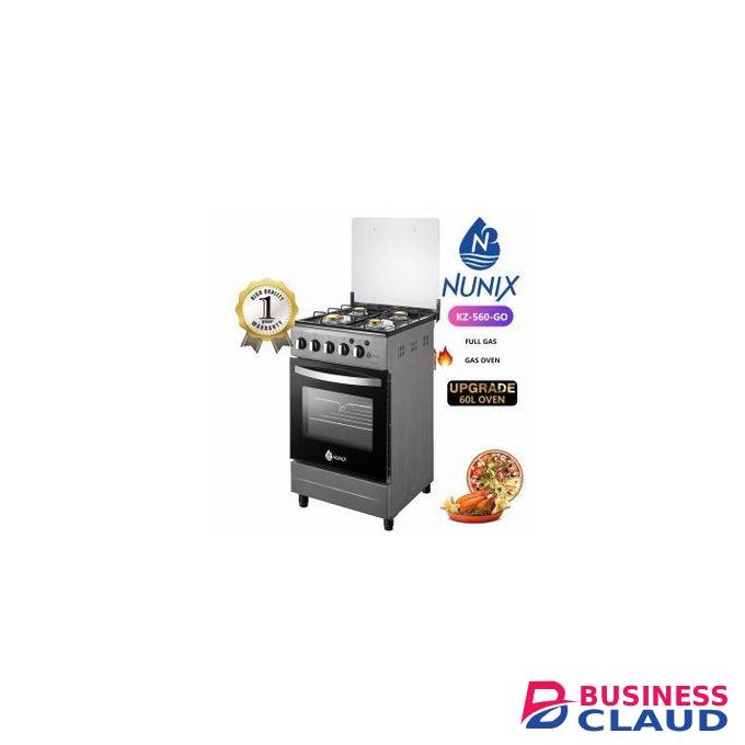 Nunix 4gas Free Standing Cooker With Oven