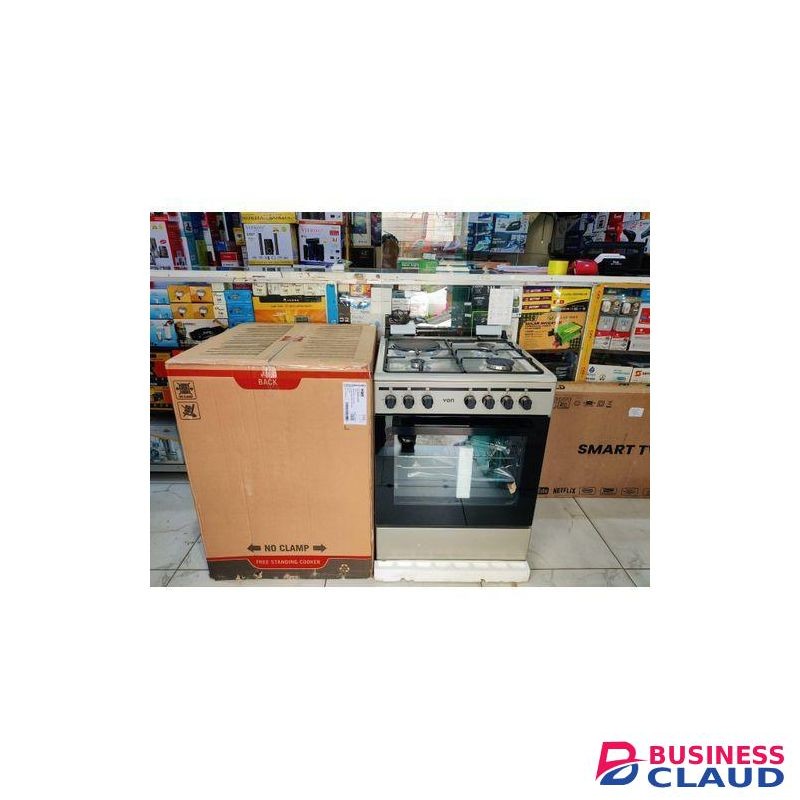 VON 60cmX60cm 3 Gas + 1 Electric RAPID plate, Jet Valve burner with Flame Failure Safety, Rottessarie, 5 Function Electric Oven with TURBO FAN.