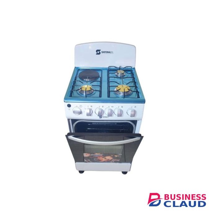 Sayona Free Standing 3 Gas Burner +1 Electric Sayona Cooker With Gas Oven