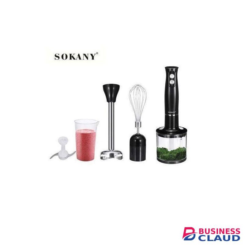 Share this product Sokany 4 in 1 Multifunction Hand Blender, Food Processor, Egg Beater Mixer