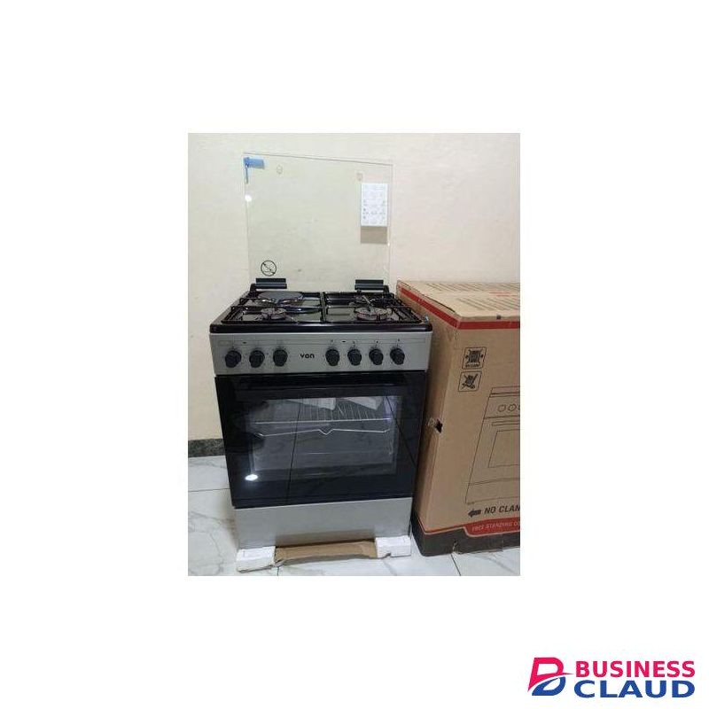 VON 3Gas +1 Electric 60cm ×55cm free standing cooker with Electric oven