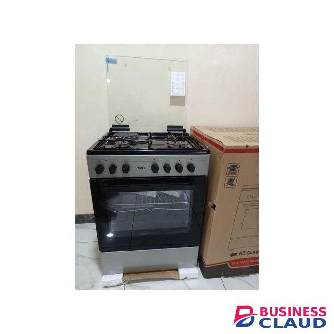 VON 3Gas +1 Electric 60cm ×55cm free standing cooker with Electric oven