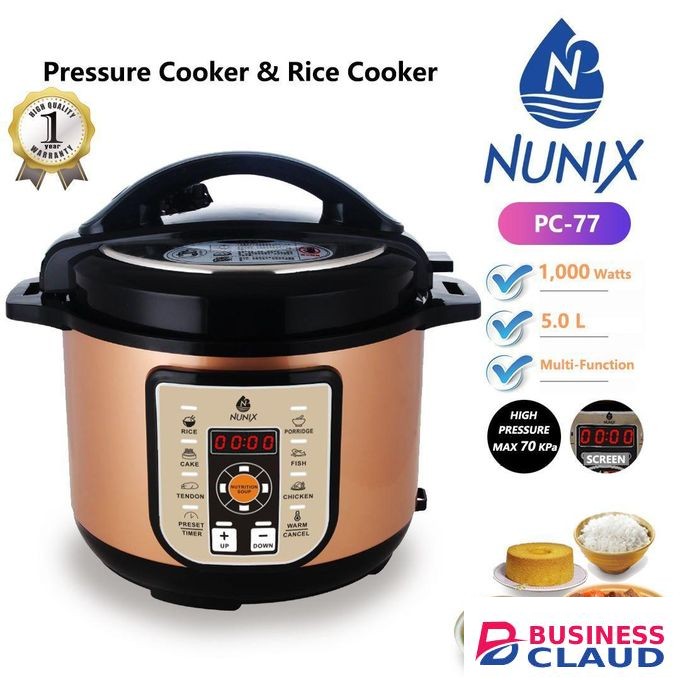 Nunix 5L Multi Purpose Pressure Cooker