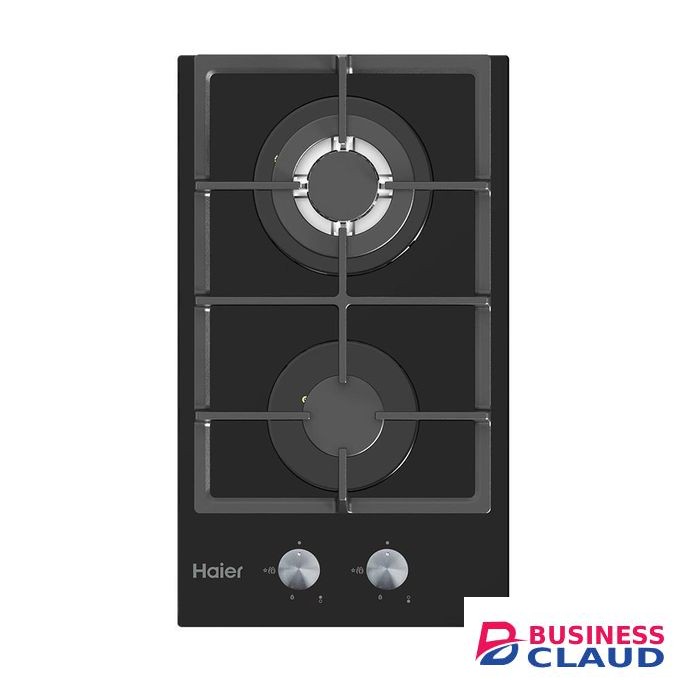 Haier 2-Burner Built-In Cooker – Black Glass Energy Efficient Gas Hob